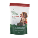 A 300g bag of SierraSil Leaps and Bounds Beef Flavoured Soft Chews for dogs, featuring a resealable top and a vibrant label highlighting joint support benefits.
