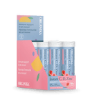Organika Instant C, D, Zinc Immunity supplement tube with 10 watermelon-flavored tablets, designed to support immune health.