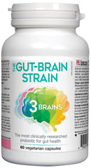 3 Brains The Gut-Brain Strain 60 VCaps Image 1
