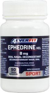 4EverFit Ephedrine HCL Oral Nasal Decongestant 8 mg 50 Tablets Image 1