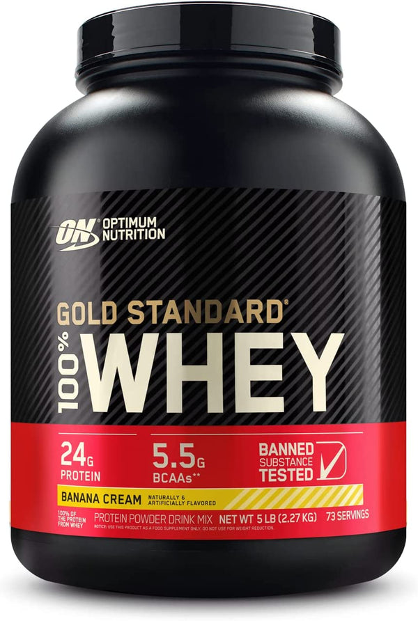 Optimum Nutrition Gold Standard 100% Whey - Banana Cream (5 lbs)