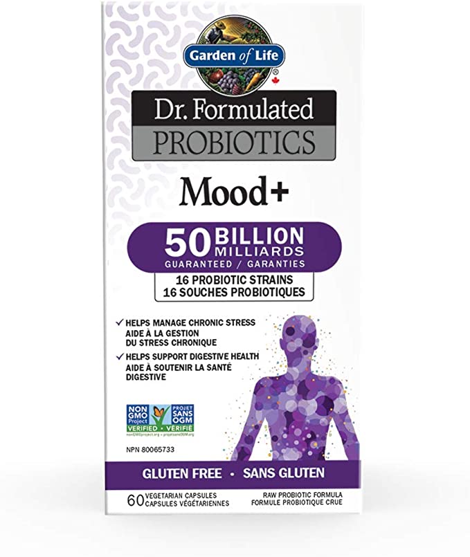 Garden of Life Dr. Formulated Probiotics Mood+ 50 Billion (60 VCaps)