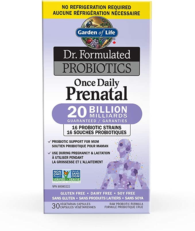 Garden of Life Dr. Formulated Probiotics Once Daily Prenatal 20 Billion Shelf-Stable (30 VCaps)