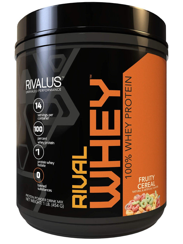 Rivalus Rival Whey Protein Powder - Fruity Cereal (1 lbs) [Clearance]
