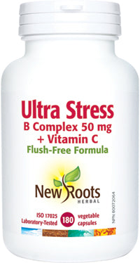 New Roots Ultra Stress B Complex 50 mg + Vitamin C (VCaps)
