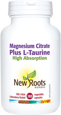 New Roots Magnesium Citrate Plus L-Taurine (VCaps)