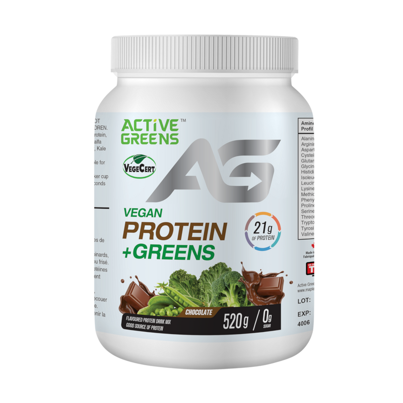 Active Greens Vegan Protein + Greens - Chocolate (520 g)