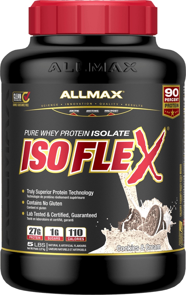 ALLMAX IsoFlex Pure Whey Protein Isolate - Cookies & Cream 5 lbs Image 1