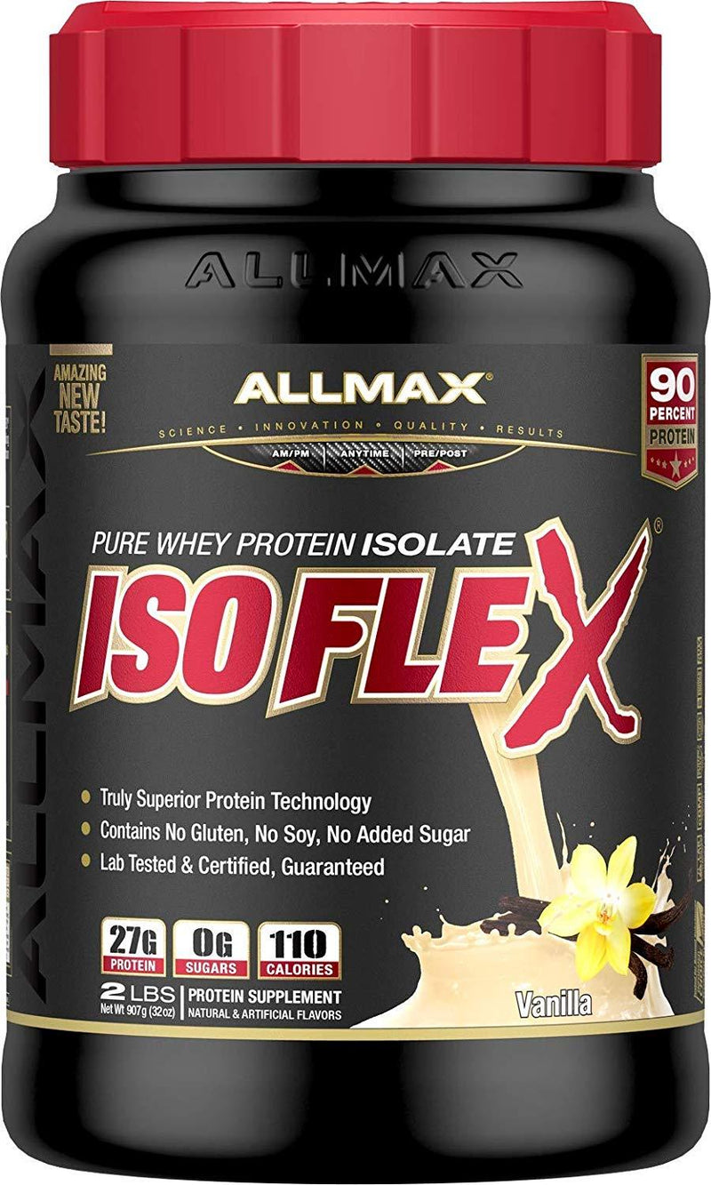 ALLMAX IsoFlex Pure Whey Protein Isolate - Vanilla Powder Image 1