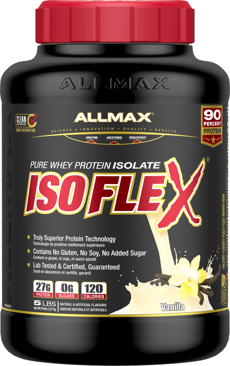 ALLMAX IsoFlex Pure Whey Protein Isolate - Vanilla Powder Image 2