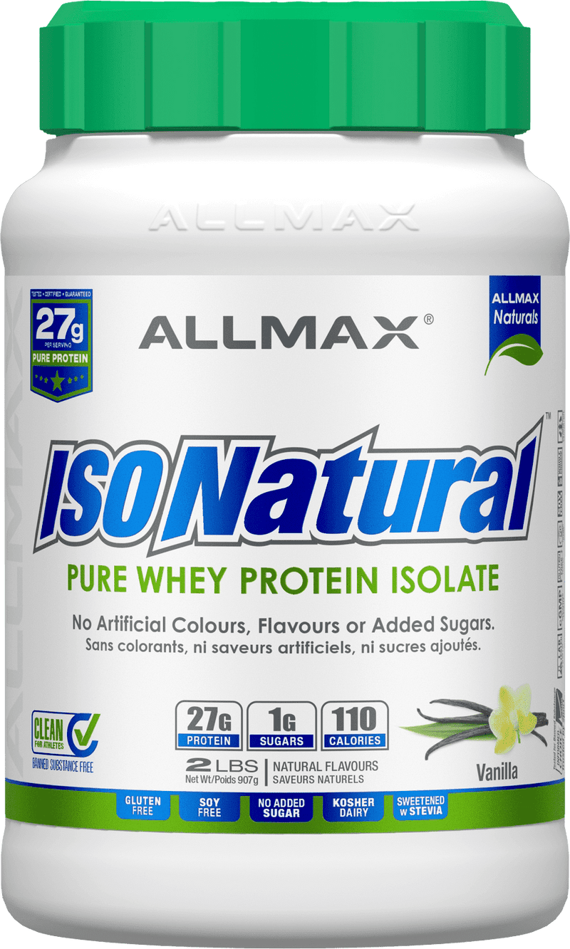 ALLMAX IsoNatural Pure Whey Protein Isolate - Vanilla 2 lbs Image 1