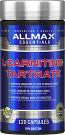 ALLMAX L-Carnitine + Tartrate 120 Capsules Image 1