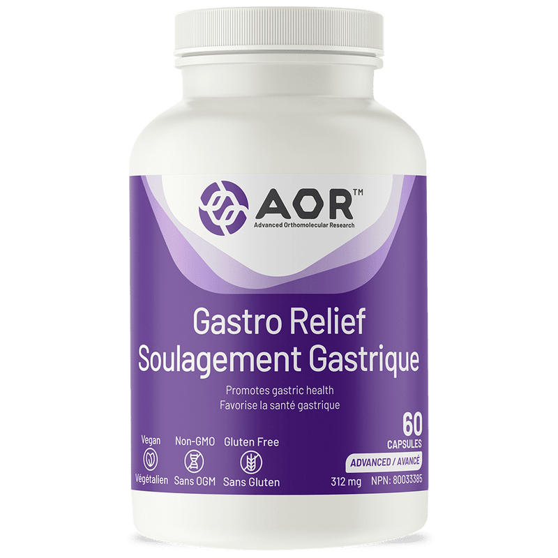 AOR Gastro Relief 312 mg 60 Capsules Image 1