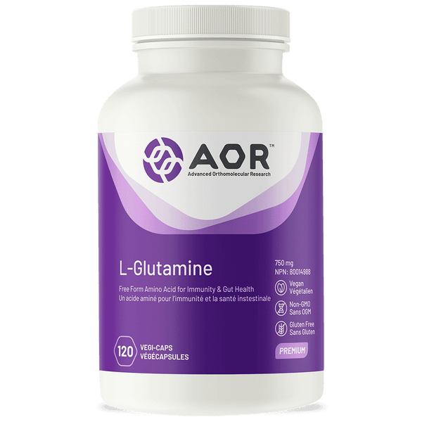 AOR L-Glutamine 750 mg 120 VCaps Image 1