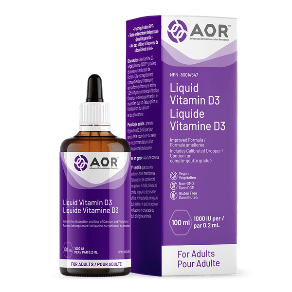 AOR Liquid VItamin D3 For Adults 1000 IU Image 1