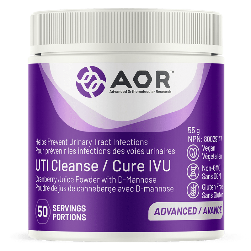 AOR UTI Cleanse Cure IVU Cranberry Juice Powder with D-Mannose Image 1