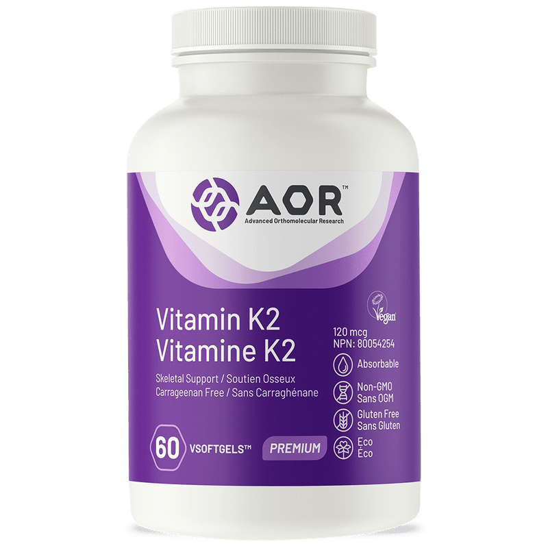 AOR Vitamin K2 120 mcg 60 Softgels Image 1