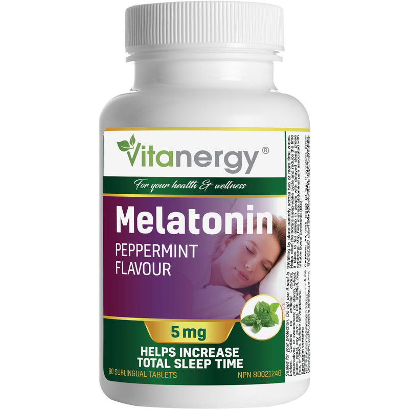 Vitanergy Melatonin 5 mg - Peppermint (90 Tablets)