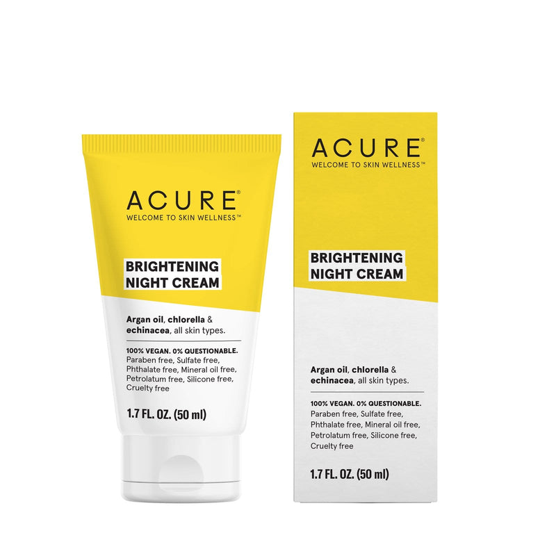 Acure Brightening Night Cream - Argan Oil, Chlorella & Echinacea 50 mL Image 1