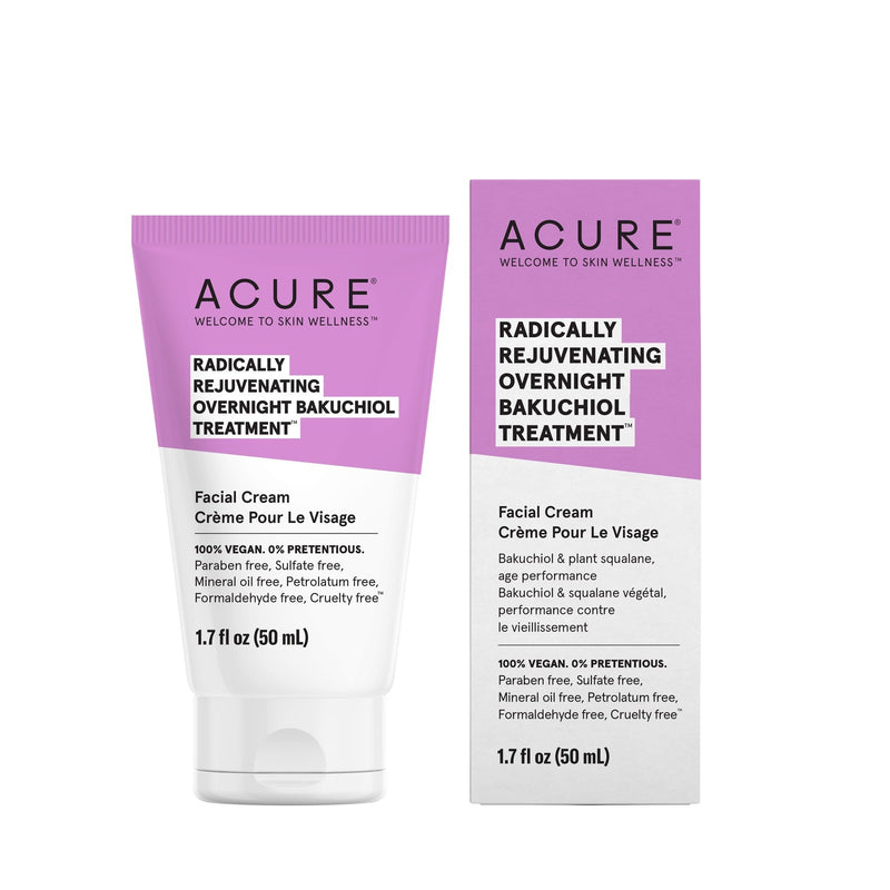 Acure Radically Rejuvenating Overnight Bakuchiol Treatment Facial Cream 50 mL Image 1