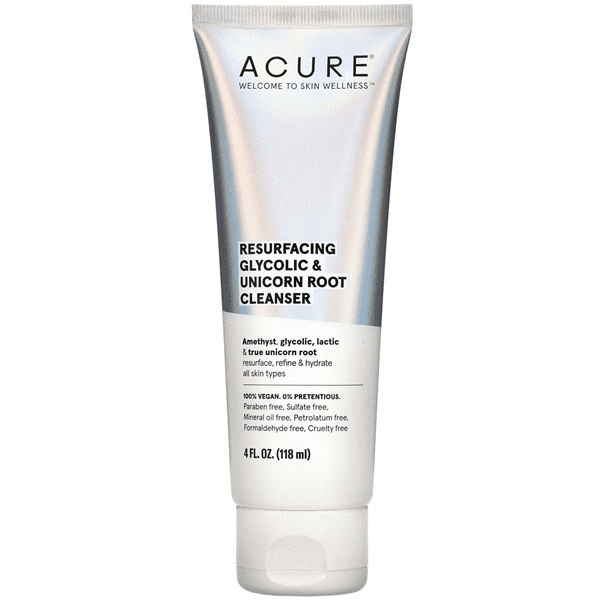 Acure Resurfacing Glycolic & Unicorn Root Cleanser 118 mL Image 1