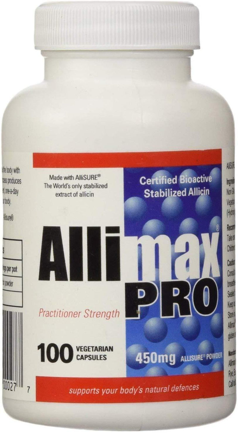 Allimax Pro Stabilized Allicin Extra Strength 450 mg 100 VCaps Image 1