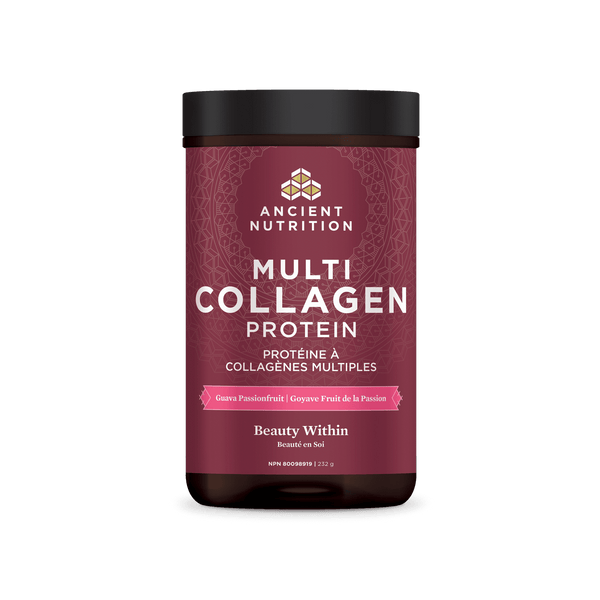 Ancient Nutrition Multi Collagen Protein Beauty Within - Guava Passionfruit 232 g Image 1
