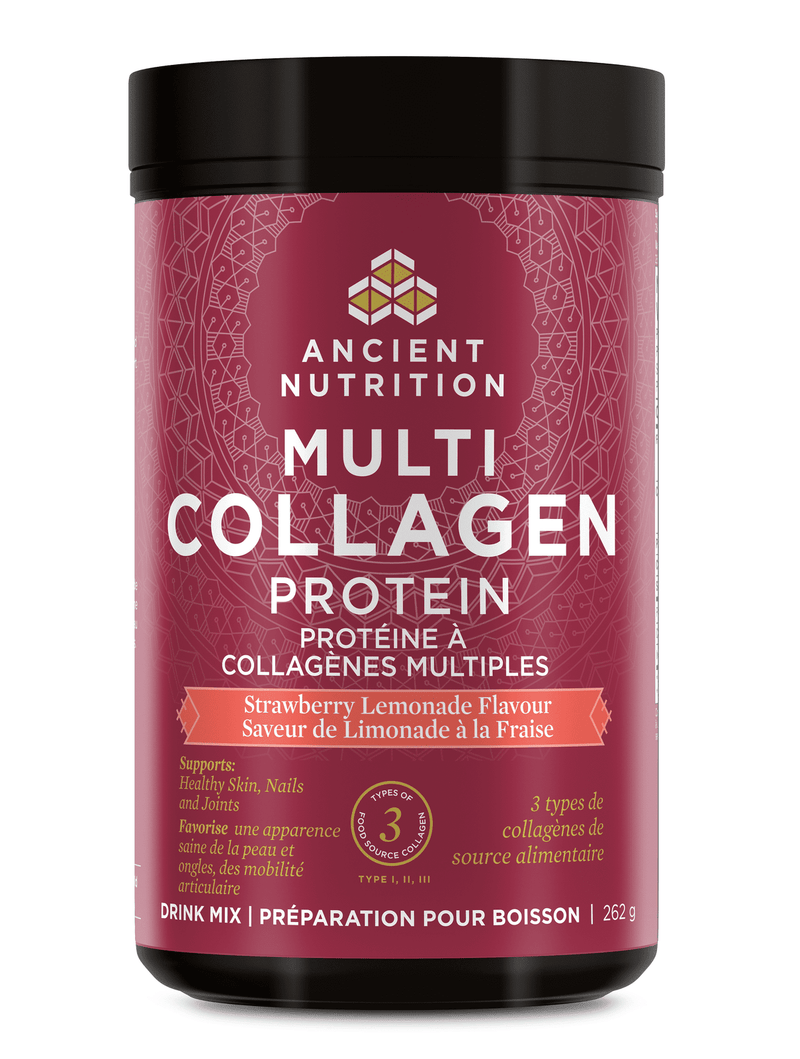 Ancient Nutrition Multi Collagen Protein - Strawberry Lemonade Image 2