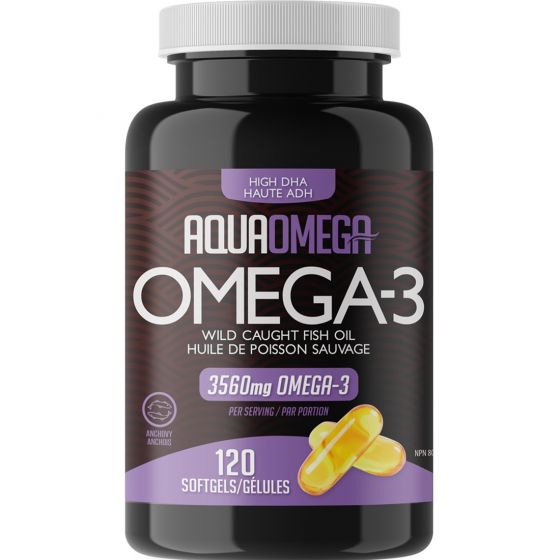 AquaOmega High DHA Omega-3 3560 mg Softgels Image 1
