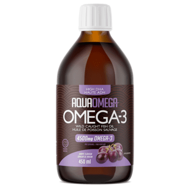 AquaOmega High DHA Omega-3 4500 mg - Grape Image 2