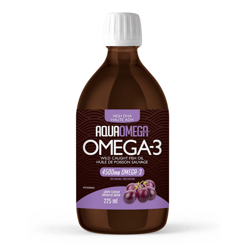 AquaOmega High DHA Omega-3 4500 mg - Grape Image 1