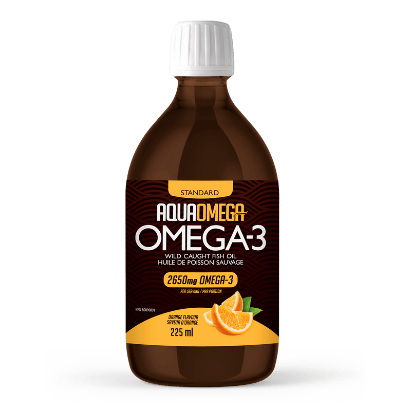 AquaOmega Standard Omega-3 2650 mg - Orange 225 mL Image 1
