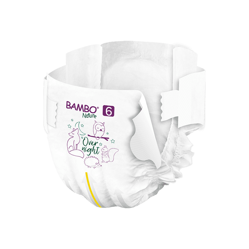 Bambo Nature Overnight Baby Diapers 16+ kg Size 6 (20 Diapers)