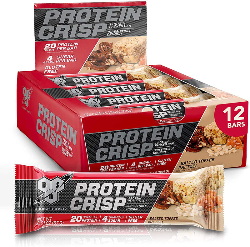 BSN Protein Crisp Bars - Salted Toffee Pretzel Image 1