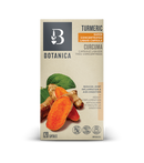 Botanica Turmeric 120 Capsules bottle, showcasing the natural turmeric supplement with a vibrant yellow label.