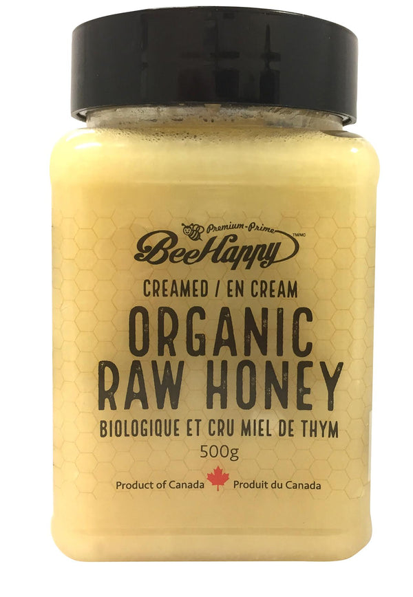 Bee Happy Creamed Organic Raw Honey 500 g Image 1