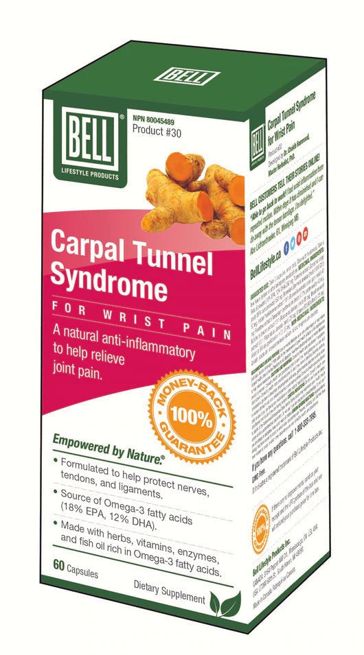Bell #30 Carpal Tunnel Syndrome 60 Capsules Image 1