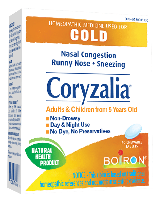 Boiron Coryzalia Cold 60 Chewable Tablets Image 2