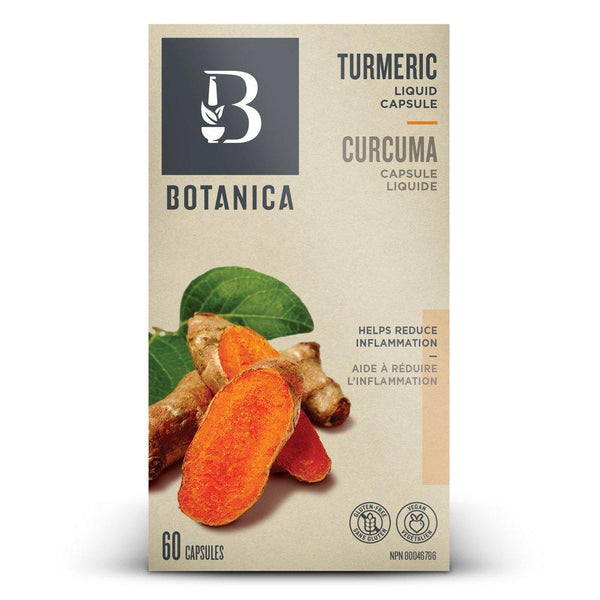 Botanica Turmeric 60 Liquid Capsules Image 1