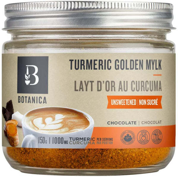 Botanica Turmeric Golden Mylk - Unsweetened Chocolate 150 g Image 1