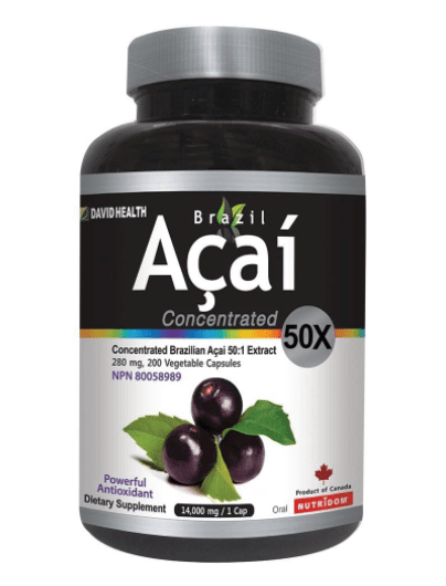 Brazil Acai 50x Concentrated 280 mg 200 VCaps Image 1
