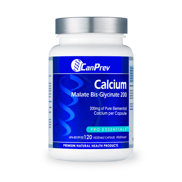 CanPrev Calcium Malate Bis-Glycinate 200 (120 VCaps)