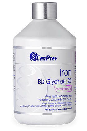 CanPrev Iron Bis-Glycinate 20 Women 500 mL Image 1