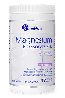 CanPrev Magnesium Bis-Glycinate 250 - Wild Rosehip 236 g Image 1