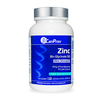 CanPrev Zinc Bis-Glycinate 50 Ultra Strength 120 VCaps Image 1