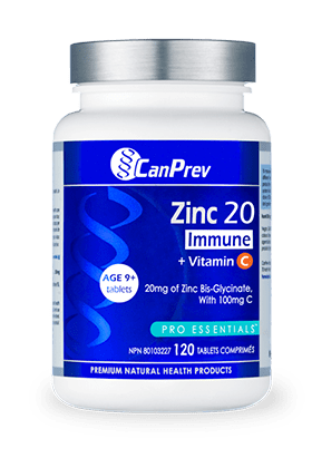Canprev Zinc 20 Immune 120 Tablets Image 1