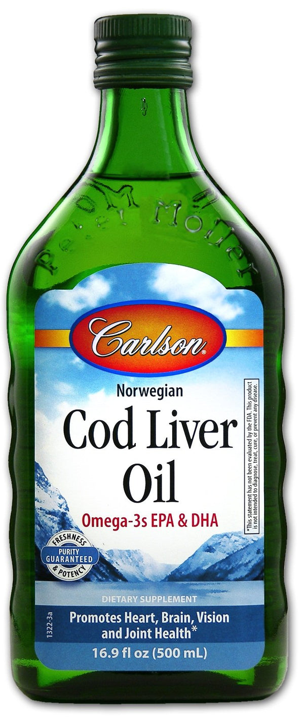 Carlson Laboratories Norwegian Cod Liver Oil 500 mL Image 1