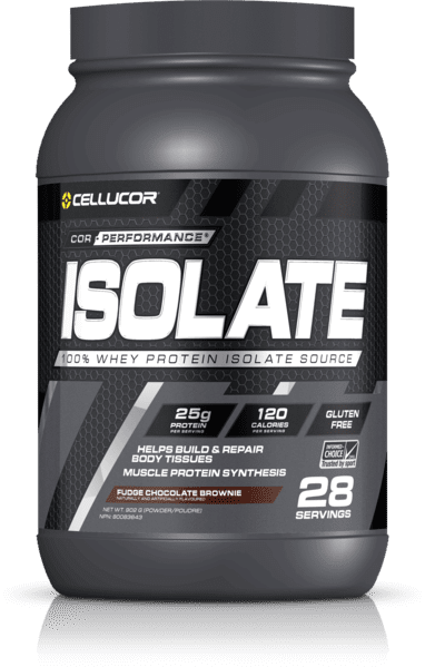 Cellucor Cor-Performance Isolate Whey Protein - Fudge Chocolate Brownie 902 g Image 1