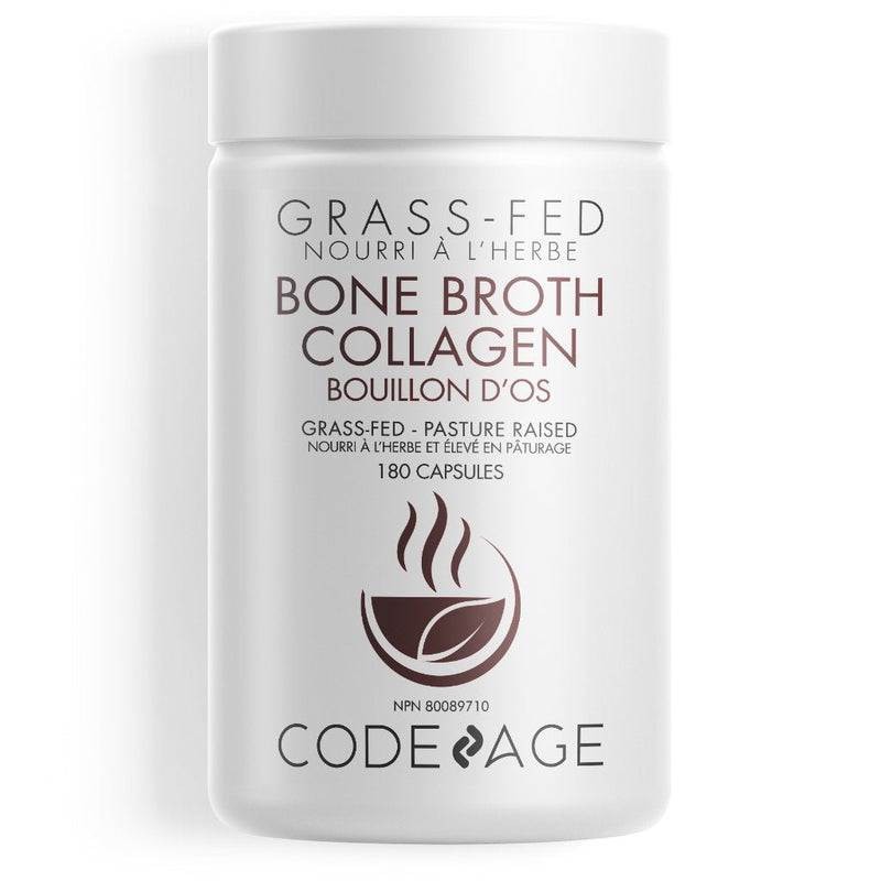 Codeage Grass Fed Bone Broth Collagen 180 Capsules Image 1