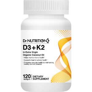 Dr. Nutrition360 D3+K2 (120 Softgels)